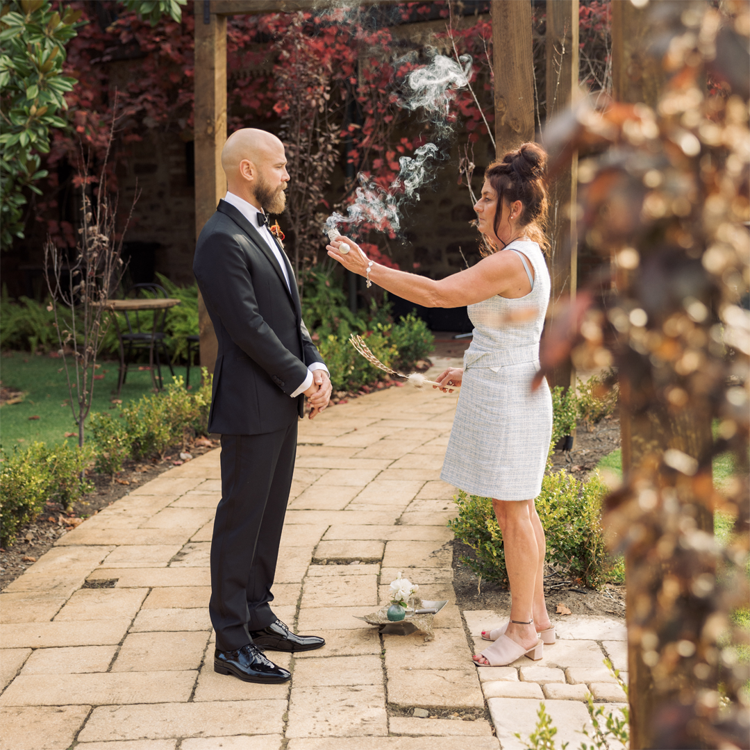 Smudging Wedding Ceremony